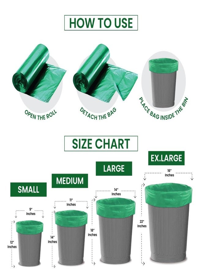 ARTH Dog Poop Bag | 45 Count 15X3 Pack 19x21 Inches | Compostable Poop Bags for Dogs & Cats | Strong & Leak Proof Potty Picker | Waste-Litter Poop Bag, Green - Image 4